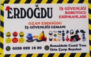 Erdoğdu İş Güvenlik Ekipmanları Boyabat'ta Hizmetinizde... İş Güvenlik Uzmanı Ozan