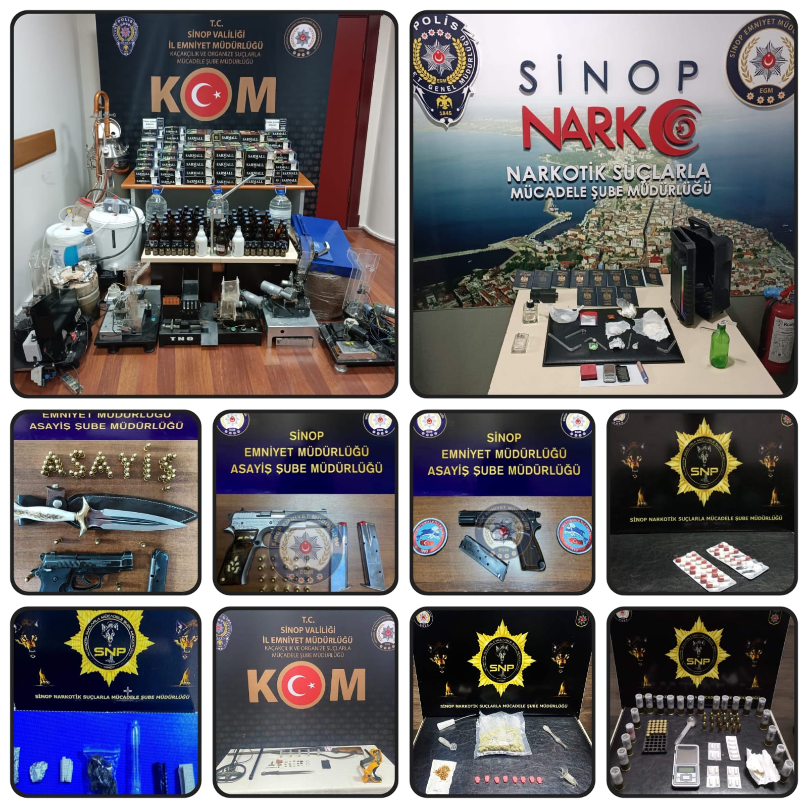 Sinop Emniyetinin Mayıs 2023 Ayı İcraatı Sinop İl Emniyet Müdürlüğü