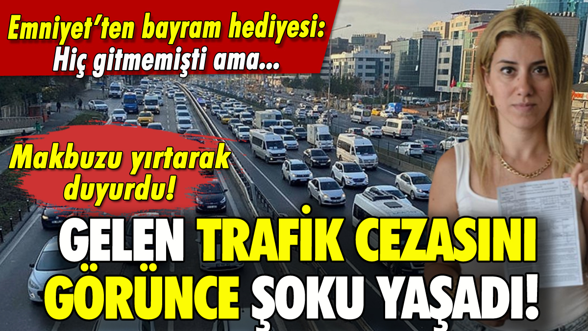 Gitmediği Şehirden Trafik Cezası Geldi Sinop’ta ikamet eden Nazire Şen,
