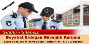 Sinop Erdoğan özel güvenlik kurumu kayıtları devam ediyor Sinop Erdoğan özel