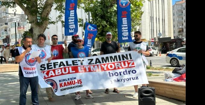 KAŞIKLA VERDİLER KEPÇEYLE ALDILAR ZAM ALDATMACASINA SON VERİN! Bugün maaşlarımızı