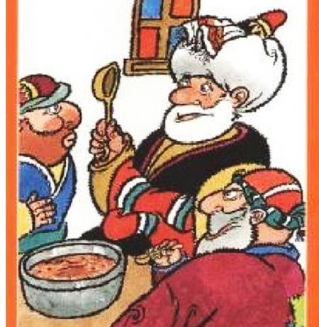 Bir eli yağ da, bir eli balda, gak deyince et,