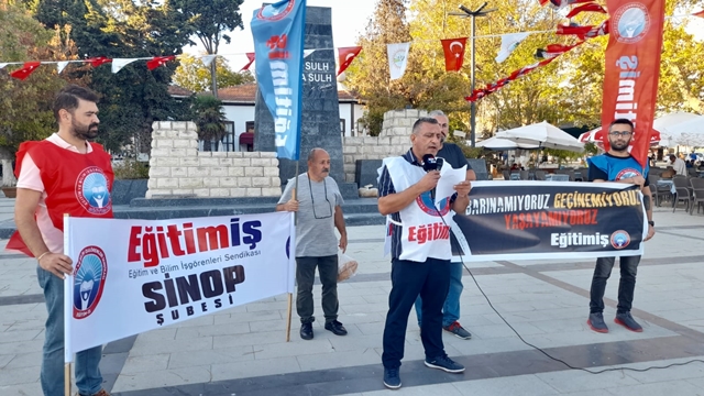 Birleşik Kamu-İş Konfederasyonu Sinop İl Başkanlığı bugün  saat 17:30"da Uğur