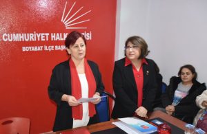 4 Yıldır CHP Boyabat İlçe Kadın Kolları Başkanlığı görevini sürdüren