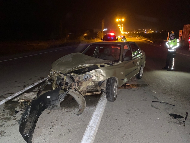 Boyabat Daylı Köyü mevkii Mevkii Çevre yolu girişinde meydana gelen