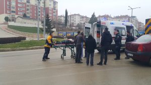 Boyabat'ta Trafik Kazası 1 Yaralı