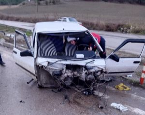 Boyabat Hanönü yolunda meydana gelen trafik kazasında 1 kişi yaralandı