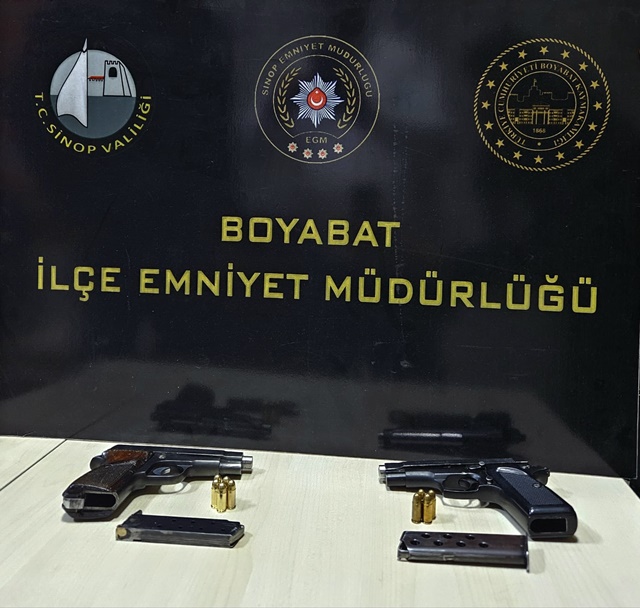 Boyabat İlçe Emniyet Müdürlüğü ekipleri tarafından  yapılan kontrolde  İ. E.