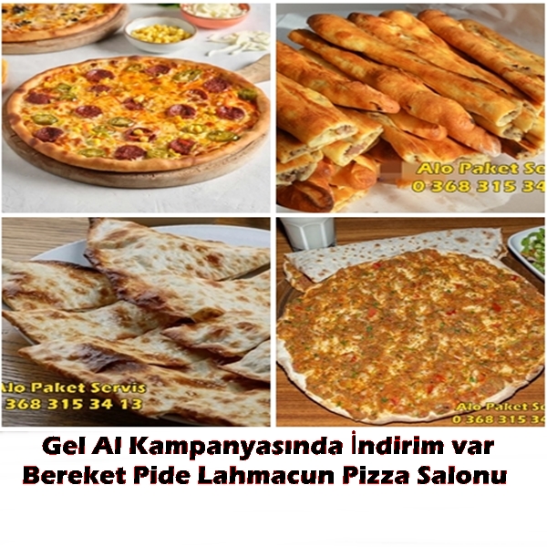 Bereket lahmacun pide salonu ile sofralarınız ve cebinize bereket gelecek.