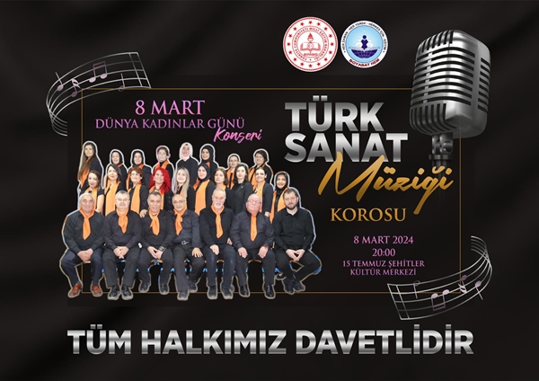 8  Mart Dünya Kadınlar günü dolayısı ile Boyabat'ın tek müzik