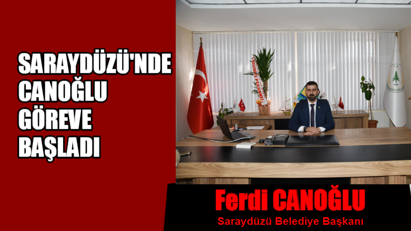Yerel seçim sonuçları sonrasında, Saraydüzü ilçemizde yeni seçilen Belediye Başkanı