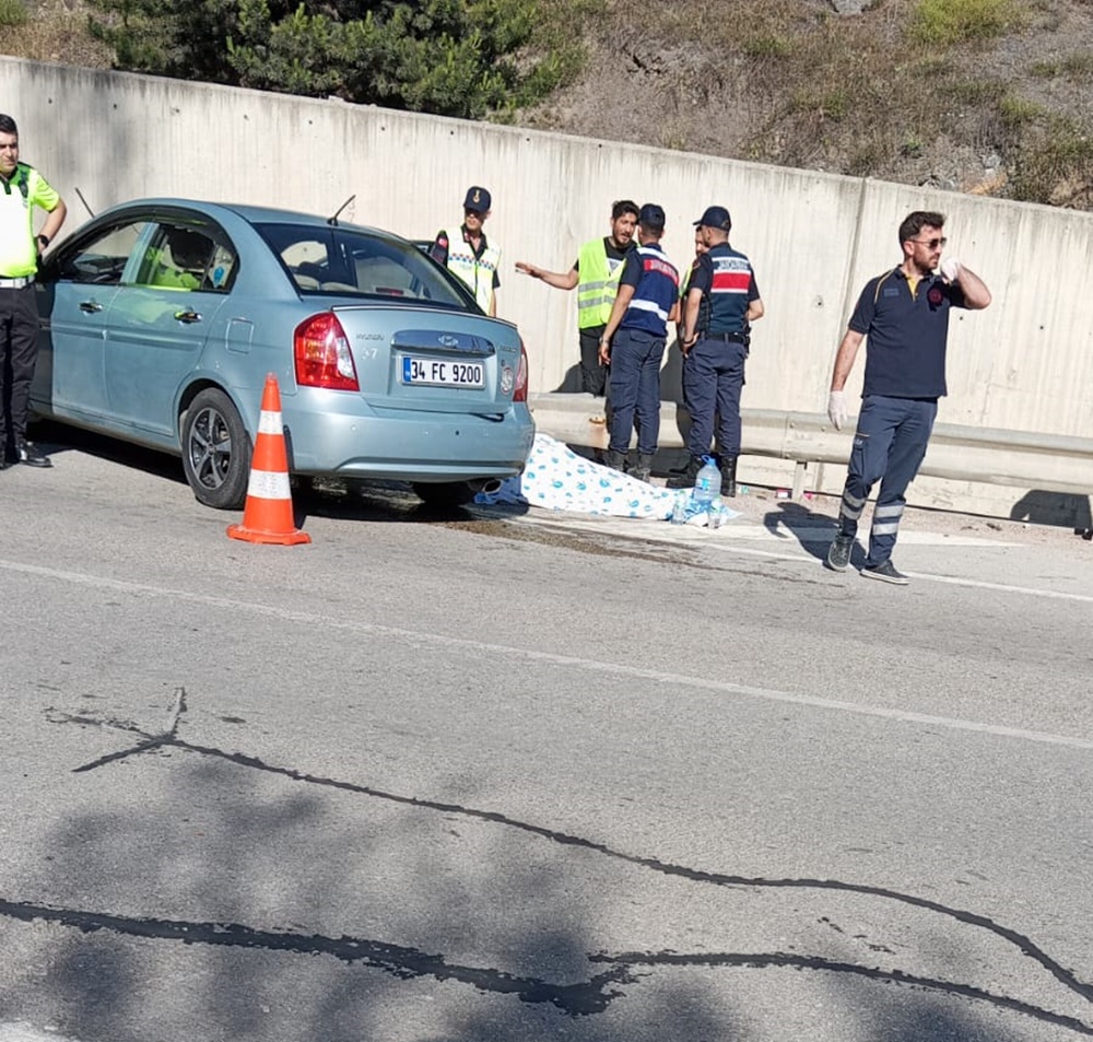 Sinop Boyabat karayolu Dranaz Tüneli girişinde meydana gelen trafik kazasında