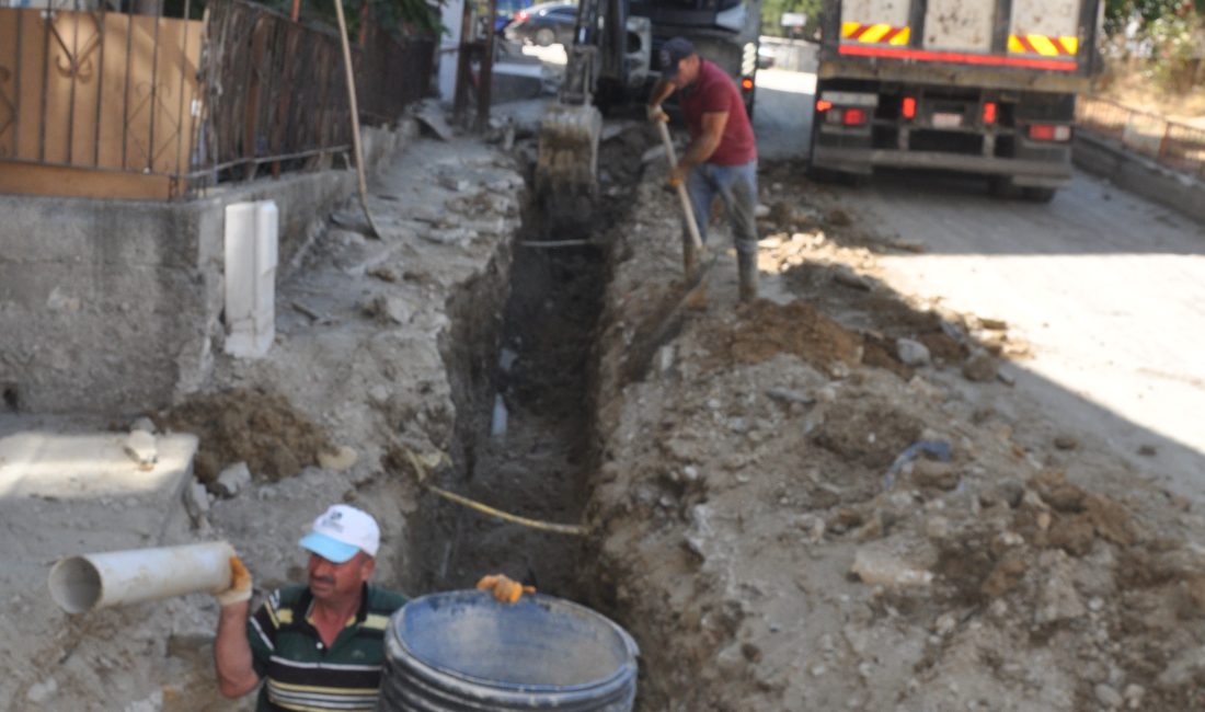 Boyabat Belediyesi, Zincirlikuyu Mahallesi’nde parke çalışmalarına başlamadan önce 50-60 yıl