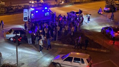 Motosiklet Kaza Yaptı 1 Yaralı Boyabat ışıklarda motosiklet ile meydana