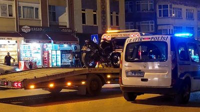 Boyabat'ta bugün çevreyi rahatsız eden, plakasız ve tescilsiz Motosiklet ve