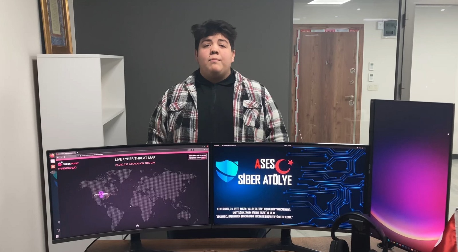 Boyabatlı 23 yaşındaki siber güvenlik araştırmacısı genç Can Cebeci, dijital