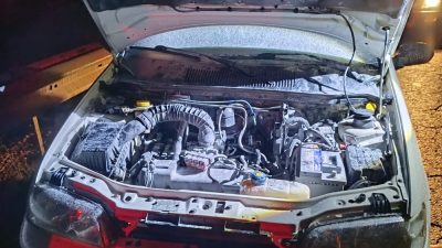 Sinop-Boyabat yolu Çulhalı Köyü mevkiinde seyir halindeki bir otomobilde yangın
