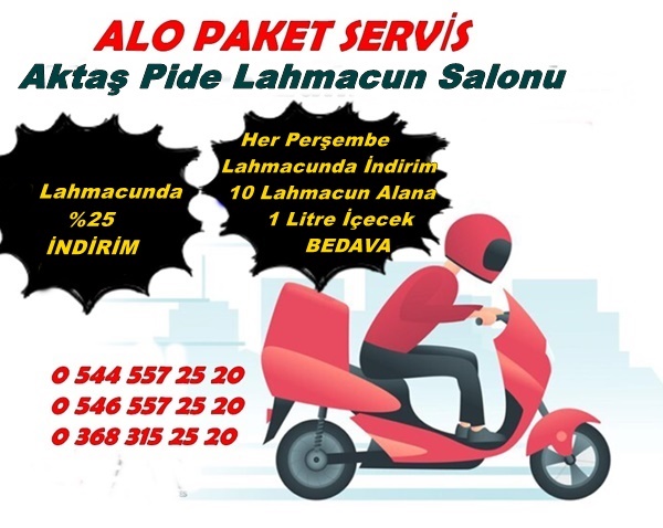 Aktaş Pide ve Lahmacun Salonunda Her perşembe gününe özel kampanya