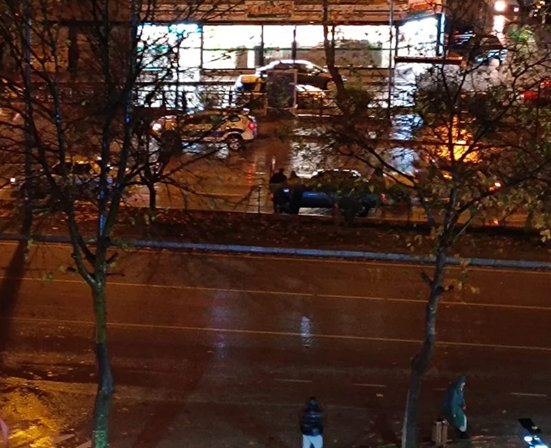 Boyabat'ta etkili olan sağanak yağış, özellikle Yıldız Mahallesi ve Adnan