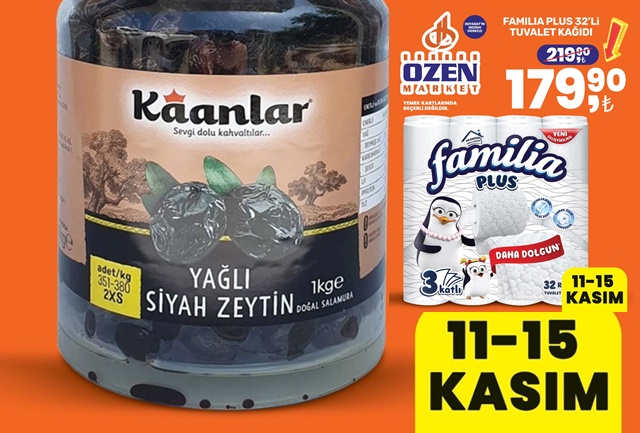 Boyabat Özen Market'te kampanyalar bitmek bilmiyor! 11-15 Kasım tarihleri arasında
