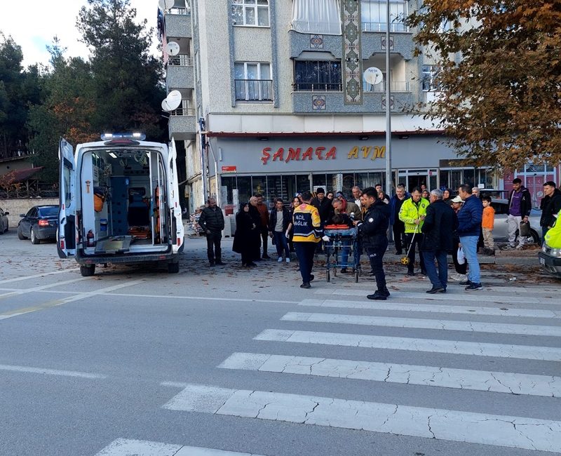 Boyabat'ta yaşanan üzücü bir olayda, Adnan Menderes Bulvarı üzerindeki yaya