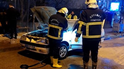Boyabat'ta paniğe neden olan olay! Yeni Mahalle'de park halindeki bir