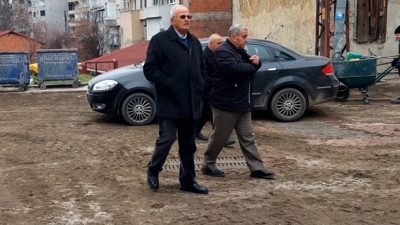 Boyabat Belediye Başkanı Hasan Kara ve Çevre Müdürü Cahit Çok,