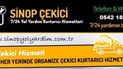Sinop ve ilçelerinde 7/24 hizmet veren Sinop Yol Yardım, aracınızla