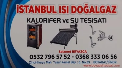 Boyabat Yusuf Kemal Bey Caddesi'nde hizmet veren İstanbul Isı Doğalgaz