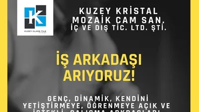 KUZEY KRİSTAL CAM MOZAİK SANAYİDE ÇALIŞMA ARKADAŞLARI ARIYORUZ. 0 368