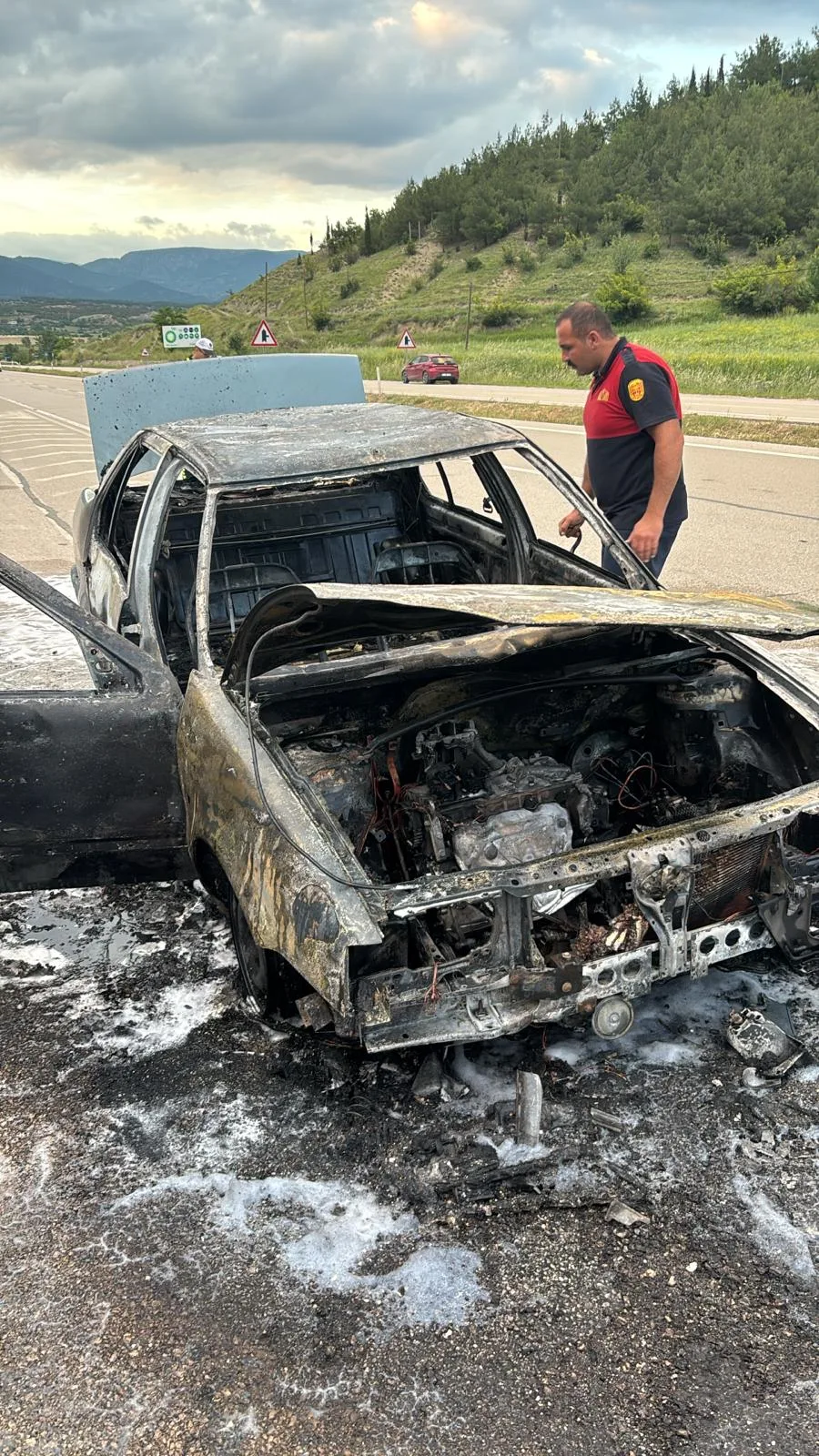 Boyabat, Bölge Trafik Denetleme İstasyonu mevkiinde akşam saat 19.00 sıralarında seyir