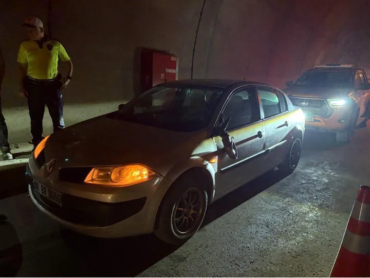 Sinop istikametine seyir halinde olan 06 BR 0060 plakalı otomobil