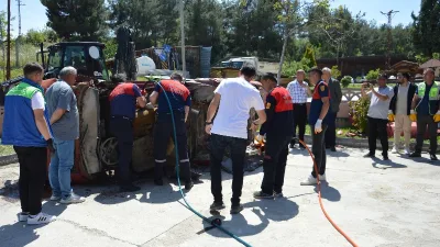  Boyabat Belediye Başkanı Hasan Kara'nın göreve gelmesinin ardından itfaiye'sinde can