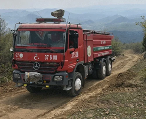 Sakarya'nın Taraklı ilçesinde başlayan ve rüzgarın etkisiyle Bilecik'e ulaşan orman