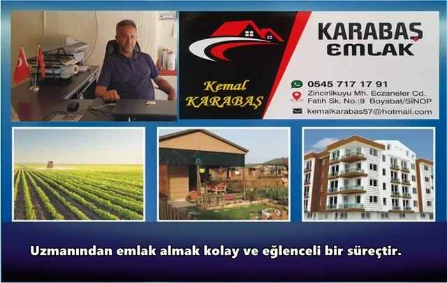 Boyabat'ta ev, daire, dükkan veya diğer tüm gayrimenkul alım, satım