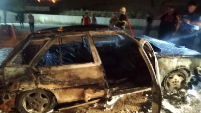 Boyabat'ta Otomobil Alev Alev Yandı. Kullanılamaz Hale Geldi Boyabat'ta, Adnan