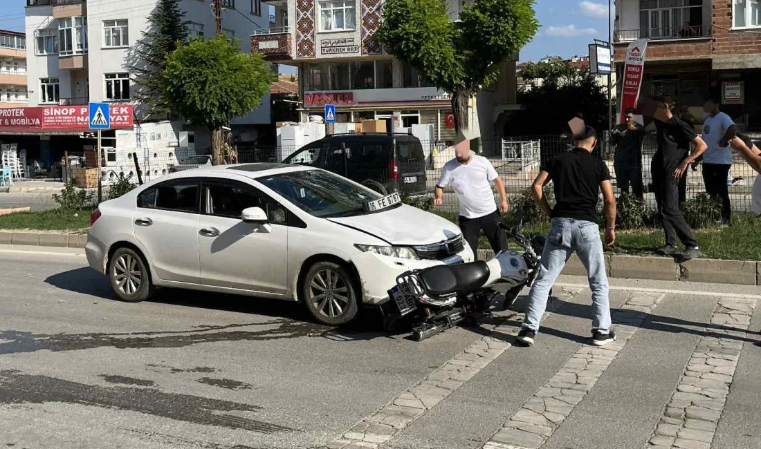 Boyabat Adnan Menderes Bulvarı Durağan yolu üzerinde bugün trafik kazasında