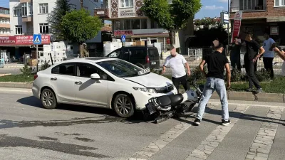 Boyabat Adnan Menderes Bulvarı Durağan yolu üzerinde bugün trafik kazasında