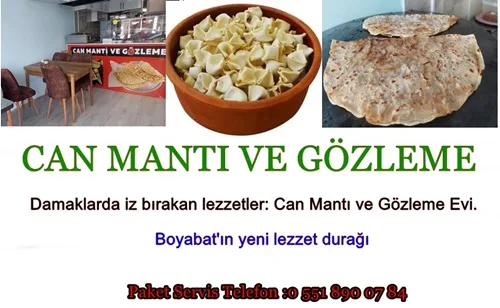 Can Mantı ve Gözleme Evi, damak tadınızı şenlendirecek çorba, gözleme