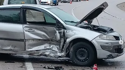 Sinop-Boyabat karayolu üzerindeki tünel çıkışında bu sabah saatlerinde meydana gelen