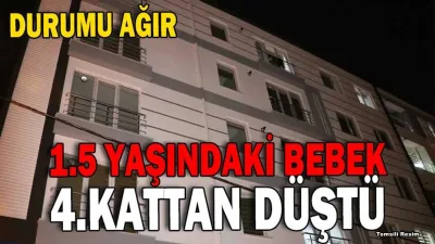 Durağan'da yürekleri ağza getiren bir kaza yaşandı. 1.5 yaşındaki Mustafa