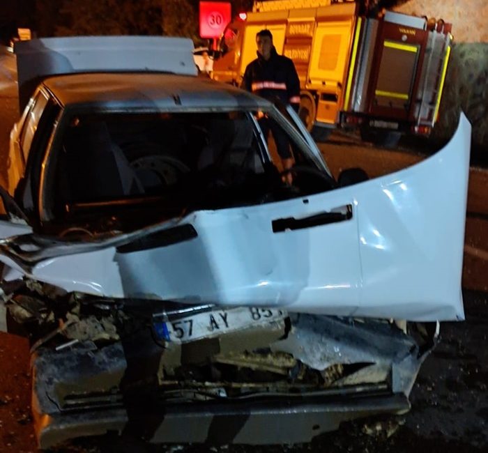 Boyabat  ile Saraydüzü arasında bulunan kara yolunda meydana gelen trafik