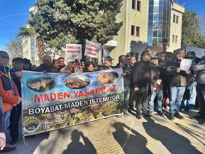Boyabat Çevre Platformu (BOYÇED) öncülüğünde, bakır madeni ve ÇED’e karşı