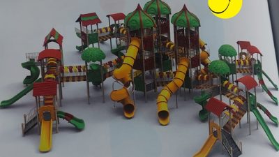 Boyabat’ta Sinop bölgesinin en büyük çocuk oyun alanının yapımına başlandı.