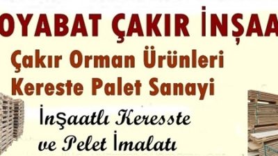 Kerestede sağlamlık, palette güven arayanlar için Boyabat’ta Çakır Kereste &