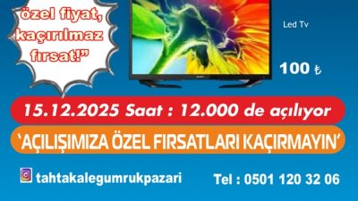 Tahtakale Gümrük Pazarı, 15 Aralık’ta Boyabat’ta açılıyor! Gümrük fazlası ürünler,