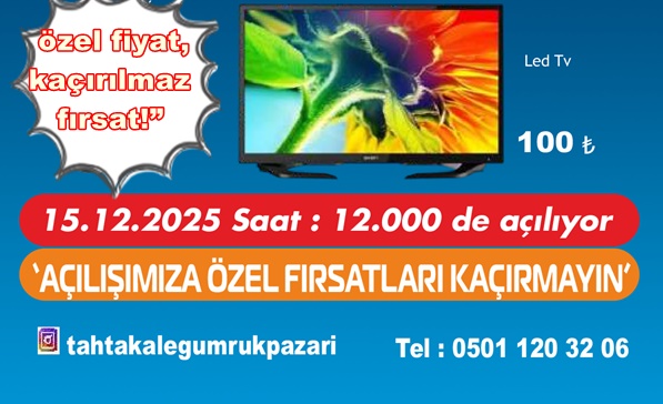 Tahtakale Gümrük Pazarı, 15 Aralık’ta Boyabat’ta açılıyor! Gümrük fazlası ürünler,