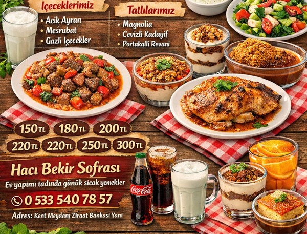 Boyabat’ta ev tadında, bol çeşitli ve ekonomik tabldot yemekleri arayanların