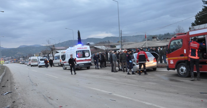 boyabat haber gazetes trafik kazasi ambulans kaza