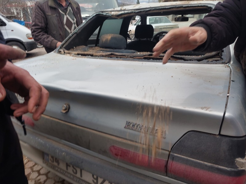 sinop boyabat coken ahsap ev otomobile zarar verdi 011122333